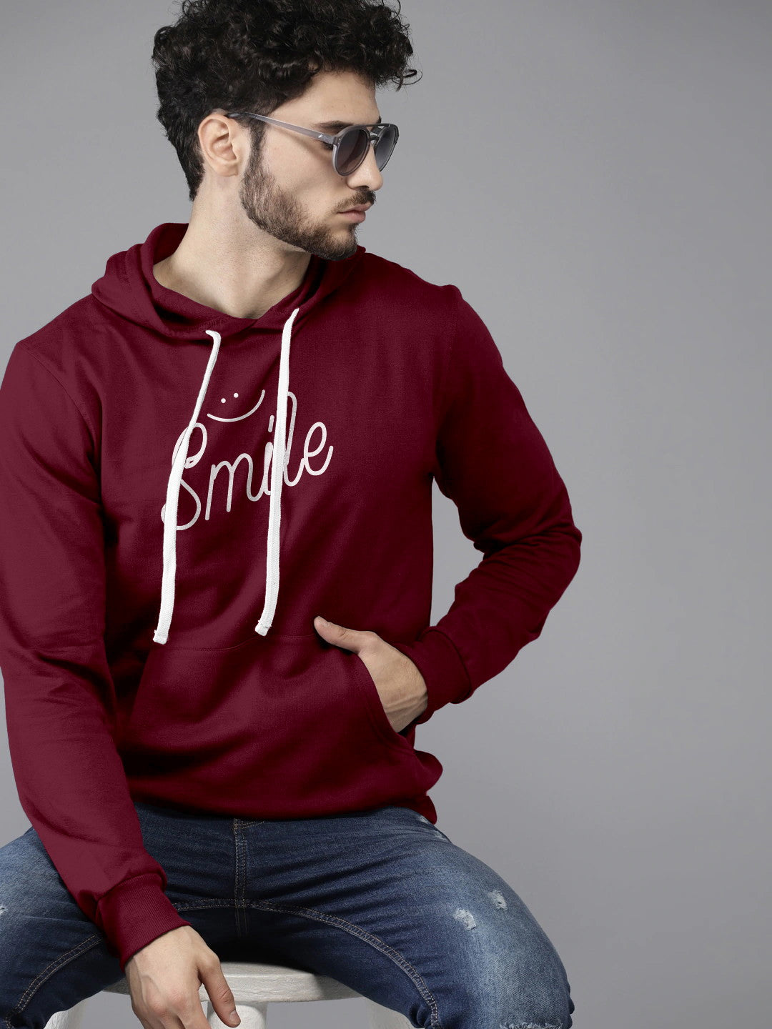 Smile Printed Premium Hoodie For Men and Women's