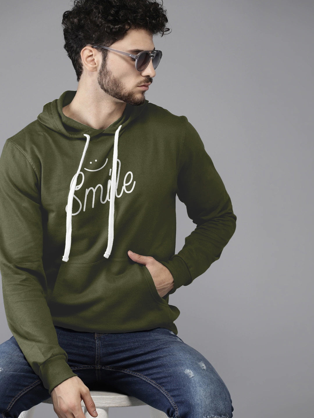 Smile Printed Premium Hoodie For Men and Women's