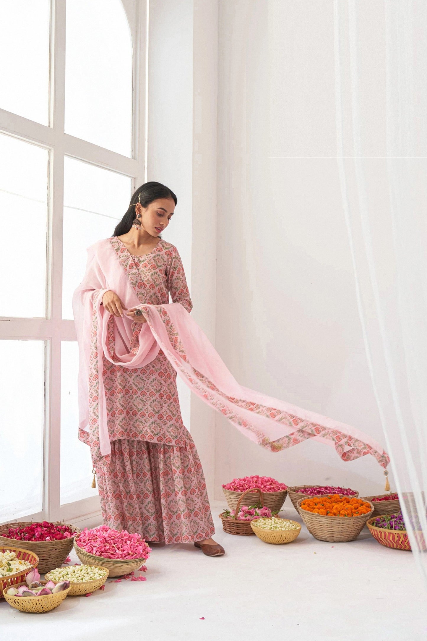 Bbay Pink Masleen Designer Salwar Suit For Women