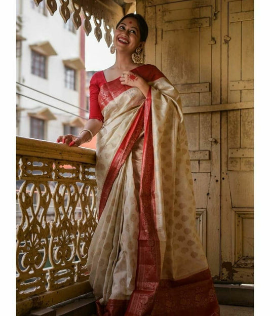 Women Kanjivaram Lichi Silk Saree