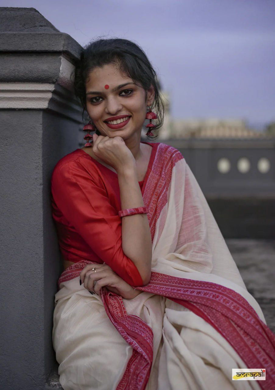 Beautiful Lilan Soft Cotton Saree With Jacquard Work