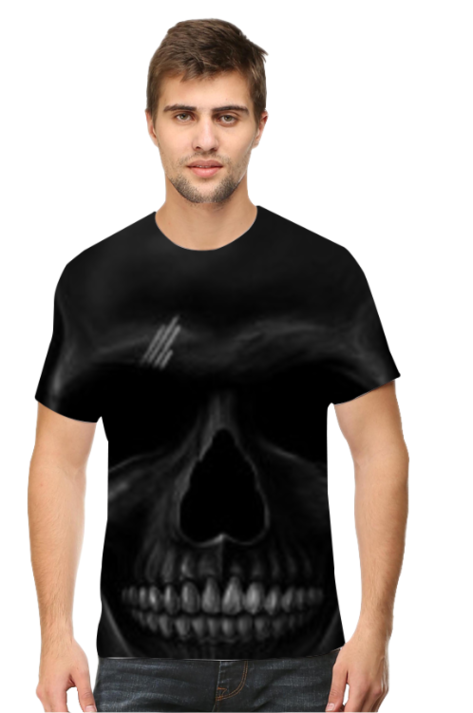 Mens TShirt skull printed